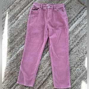 Pacsun pink corduroy mom jean